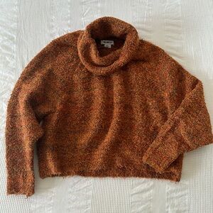 William Rast cropped orange sweater
